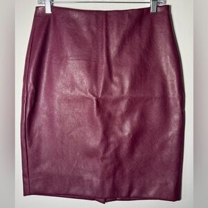 J. Crew Rich Burgundy Pencil Skirt size 8